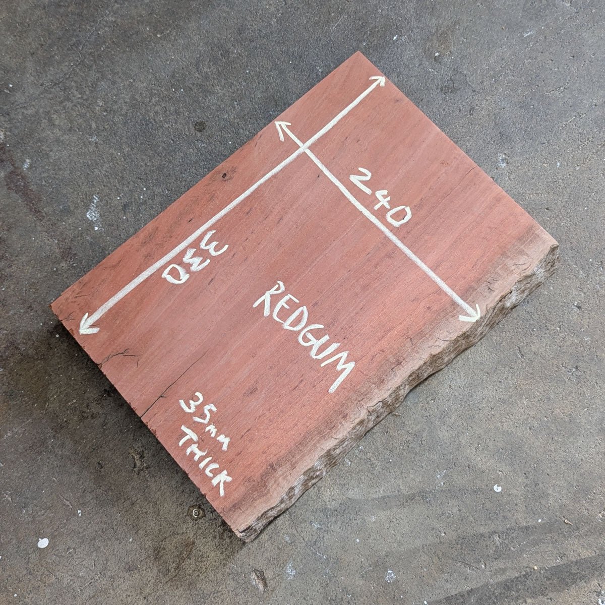 Redgum Timber Slab