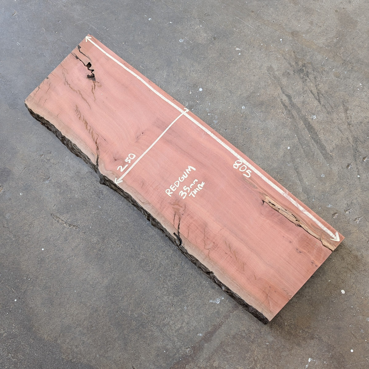 Redgum Timber Slab