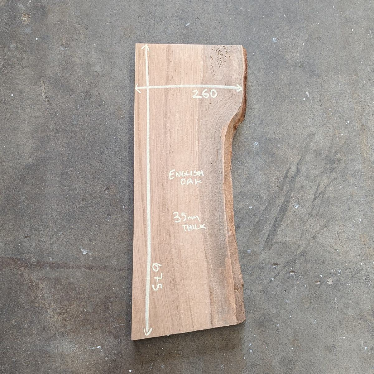 English Oak Timber Slab