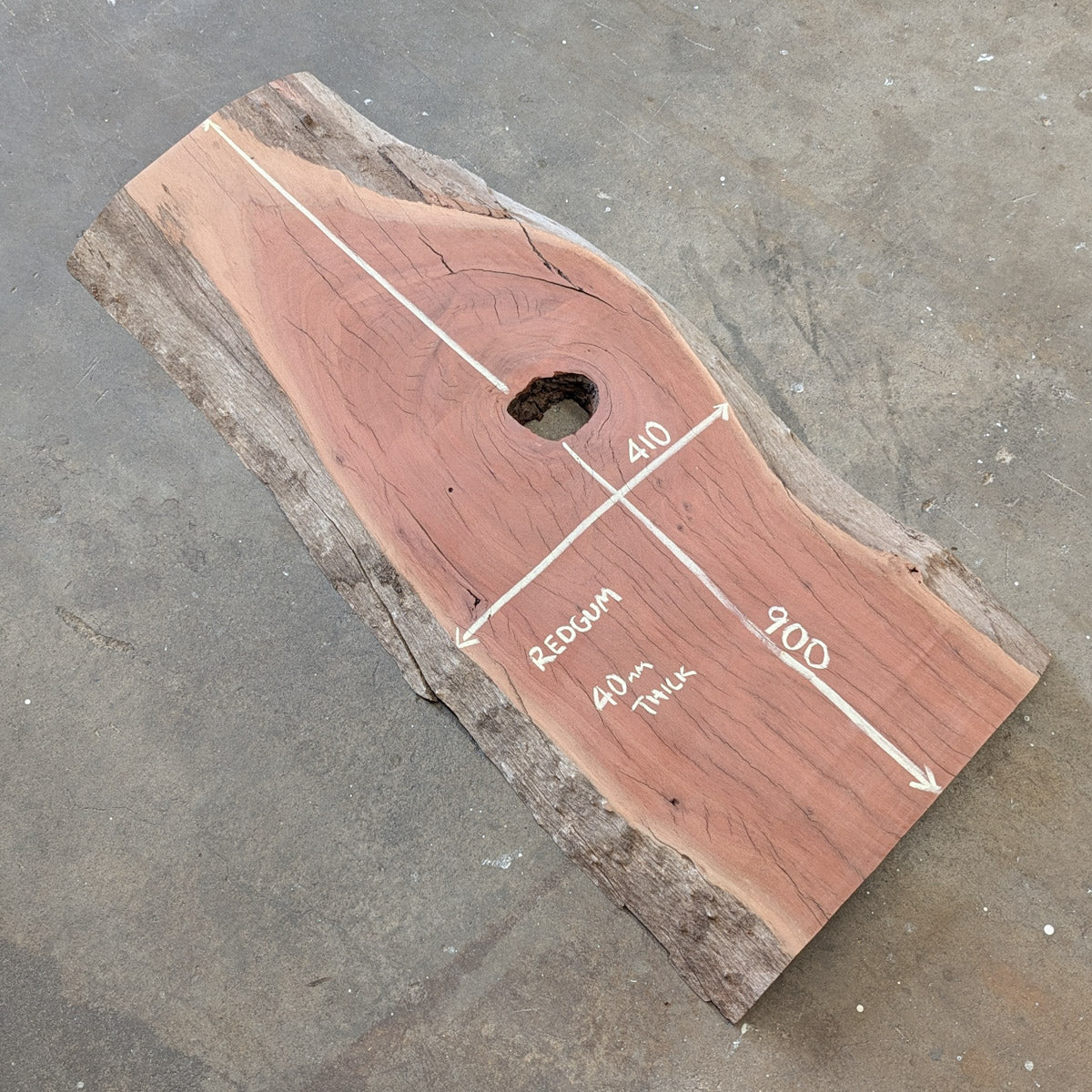 Redgum Timber Slab