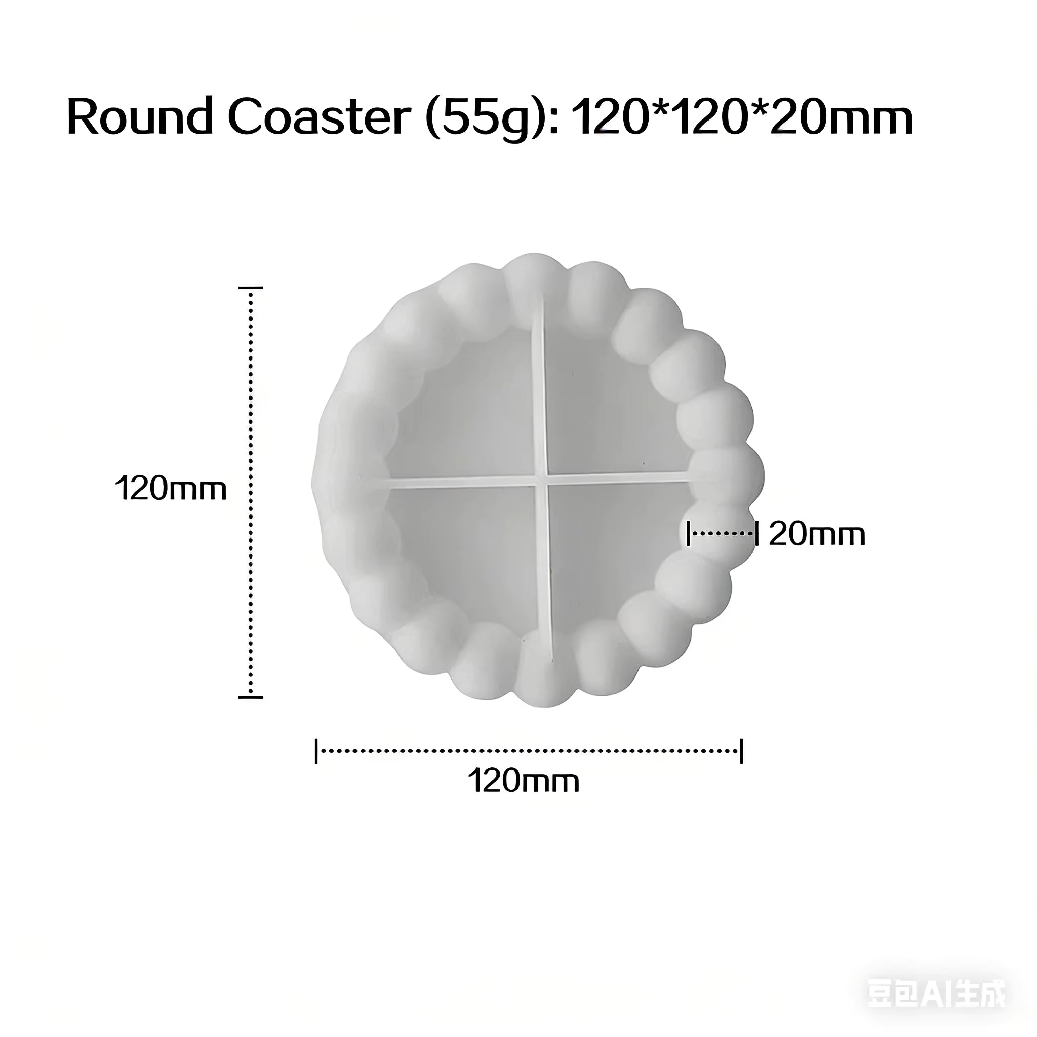 Bubble Coaster Silicone Mould