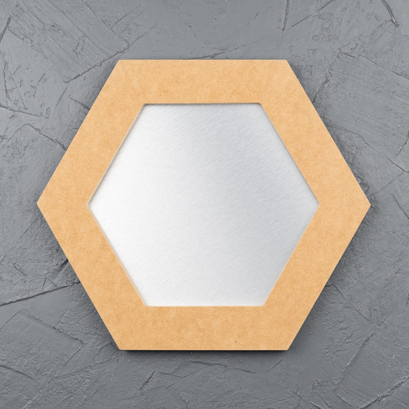 Aluminium Art Boards Raw - Hexagon
