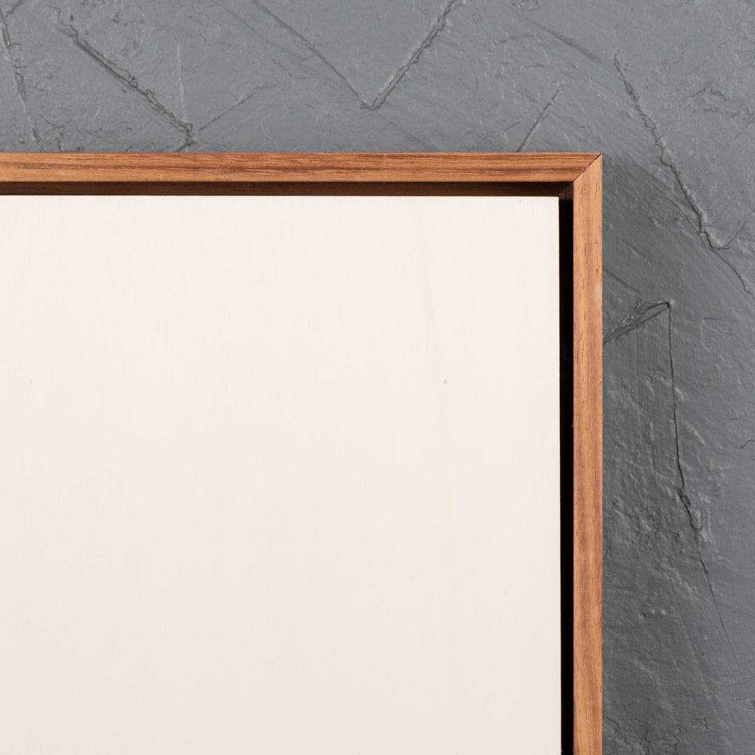 Blackwood Floating Frame with Premium Poplar Art Board - Square/Rectangle
