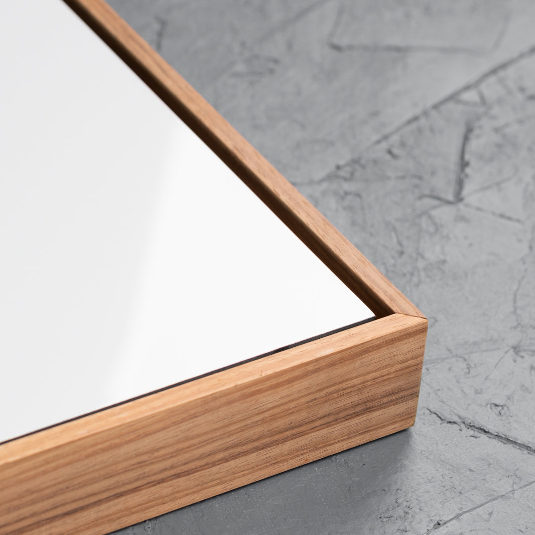 Blackwood Floating Frame with Premium White Aluminium Art Board - Gloss/Matte - Square/Rectangle