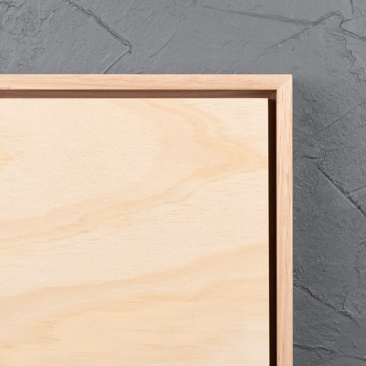 Vic Ash Floating Frame with Premium Pine Art Board - Square/Rectangle