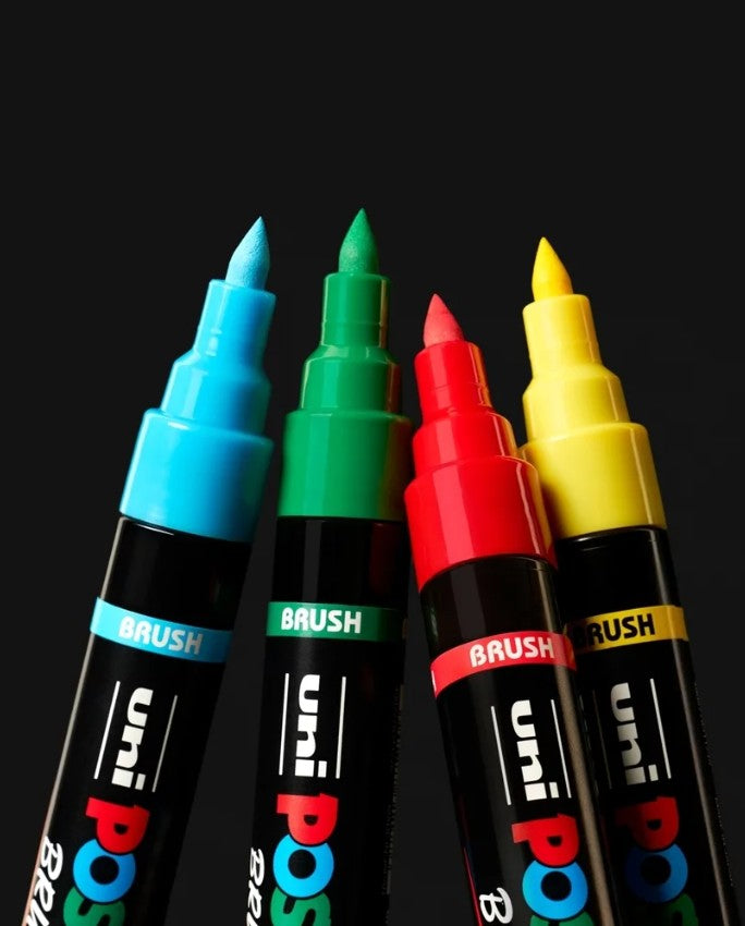 Posca PC-5BR Brush Tip Paint Marker, All Colours