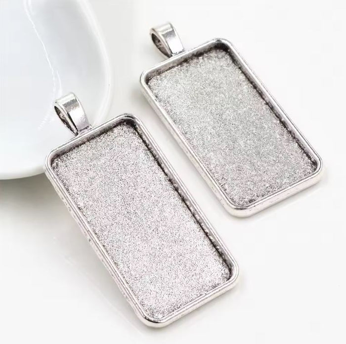 Rectangular Bezel Rectangle Bezel Pendants