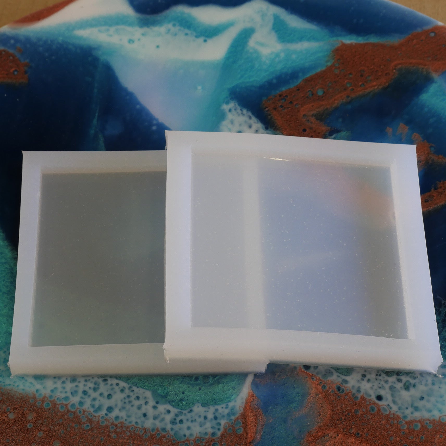 Coaster Moulds,  Hexagon, Round or Square Set of 2