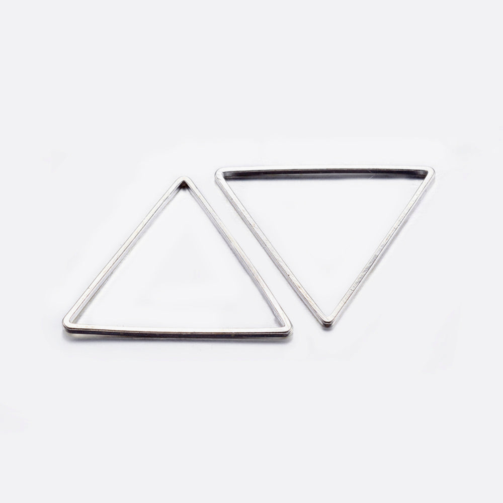 Linking Rings Triangle Silver 6pce