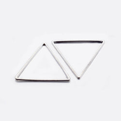 Linking Rings Triangle Silver 6pce