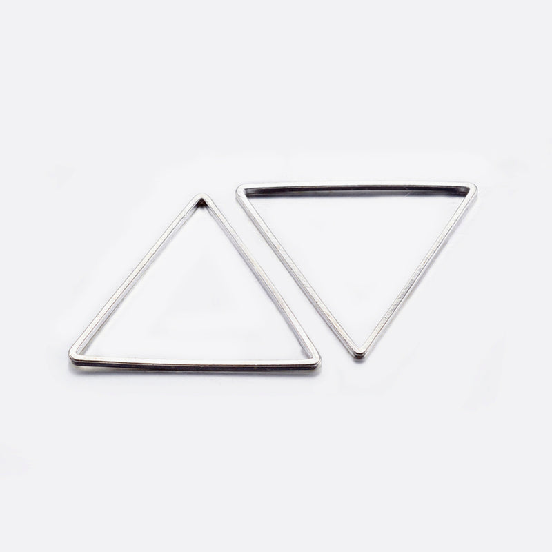 Linking Rings Triangle Silver 6pce