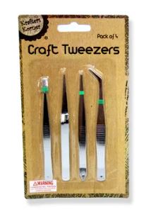 Craft tweezers 4 Pack