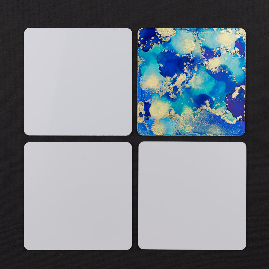 Aluminium Panel Coasters 4pk