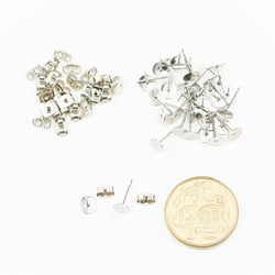 Stud Back Post & Nut 20pk (6mm) 316 stainless