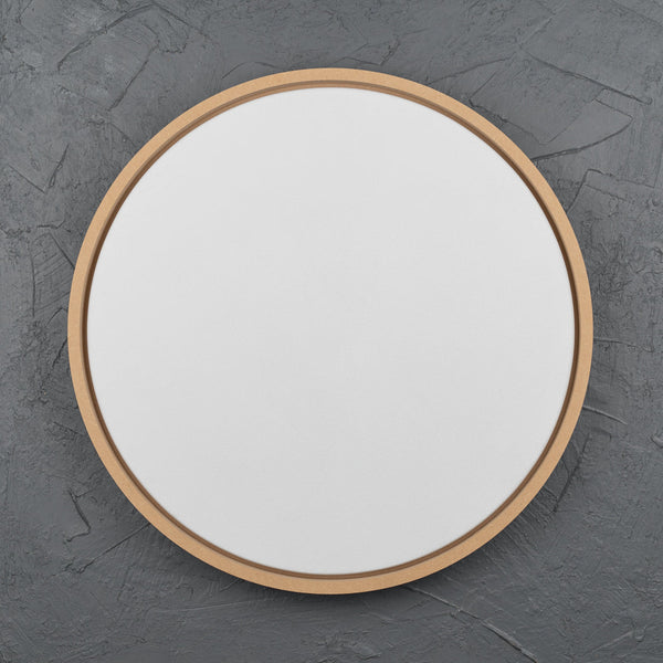 Round Floating Frame with Primed Art Board