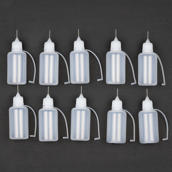 Plastic 30ml Bottle with Pin Dropper 10pk