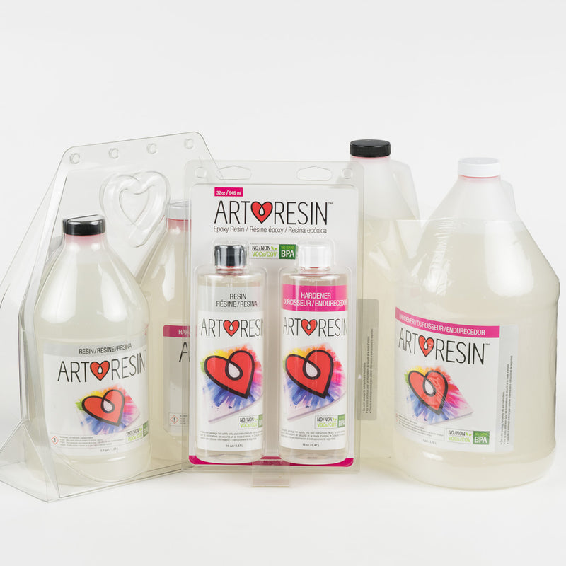 ArtResin - Epoxy Resin - Clear - Non-Toxic - 32 oz (16 oz Resin + 16 oz  Hardener) (946 ml)