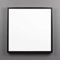 Satin Black Shadow Box floating Frame with Primed Art Board