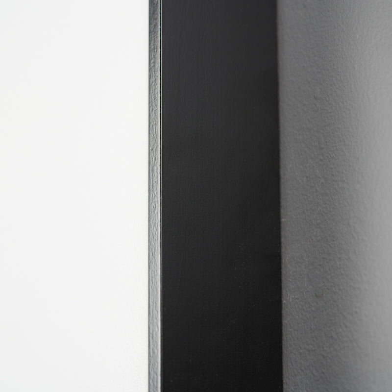 Satin Black Shadow Box floating Frame with Primed Art Board