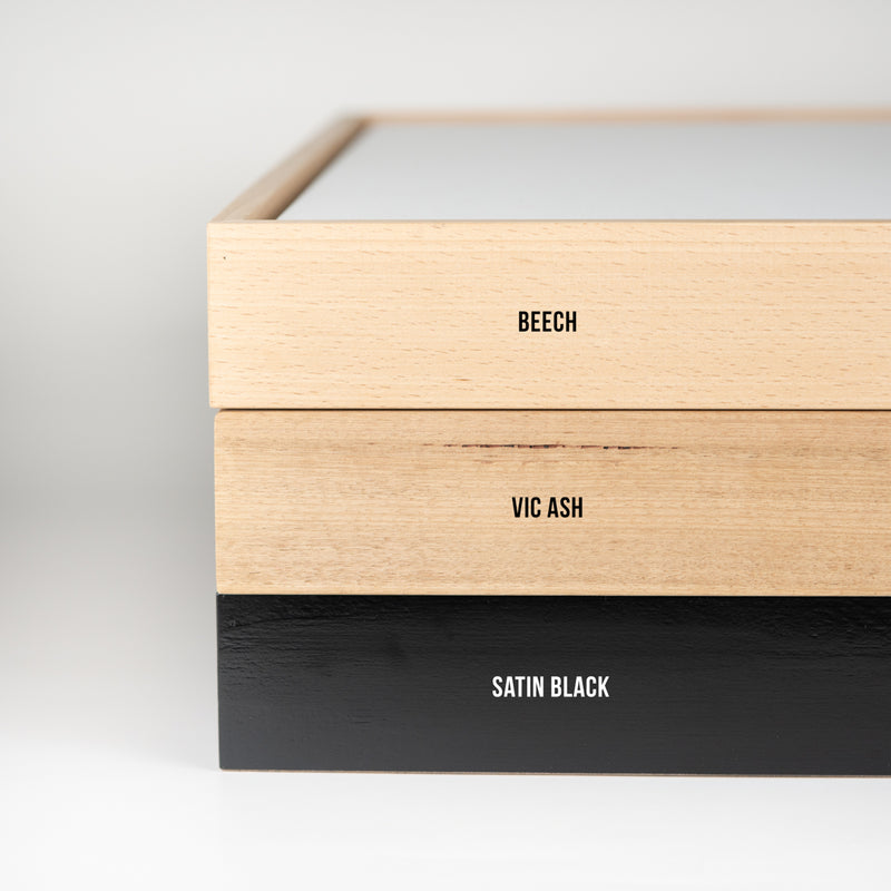 Satin Black Shadow Box Frame with Premium Aluminium Art Board