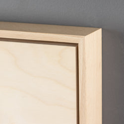 Beech Shadow Box Floating Frame with Premium Birch Art Board