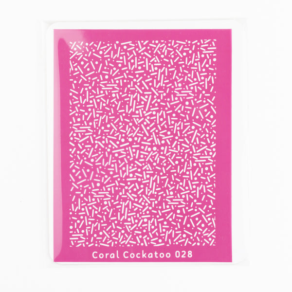 Silk Screens Coral Cockatoo