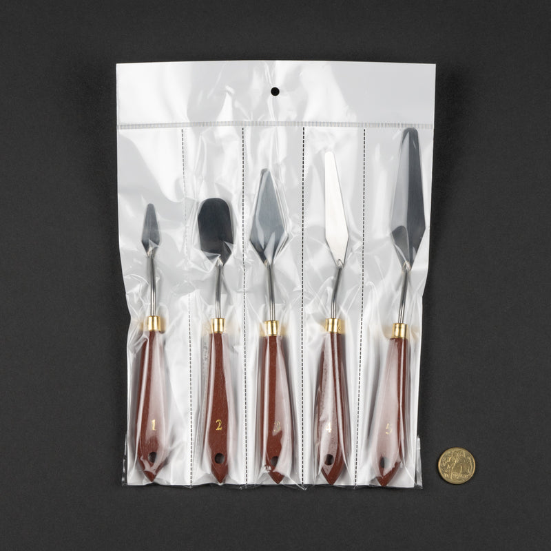 Palette Knives stainless steel 5pk