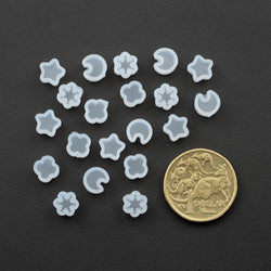 Silicone Stud Moulds Mini Assorted Designs 20pk