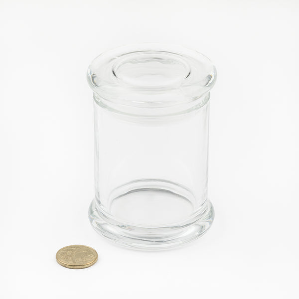 Glass Candle Container with Lid