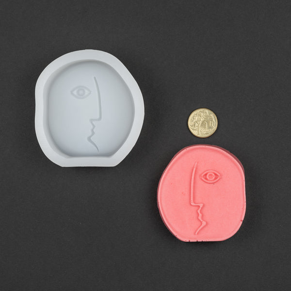 Abstract Face Silicone Moulds