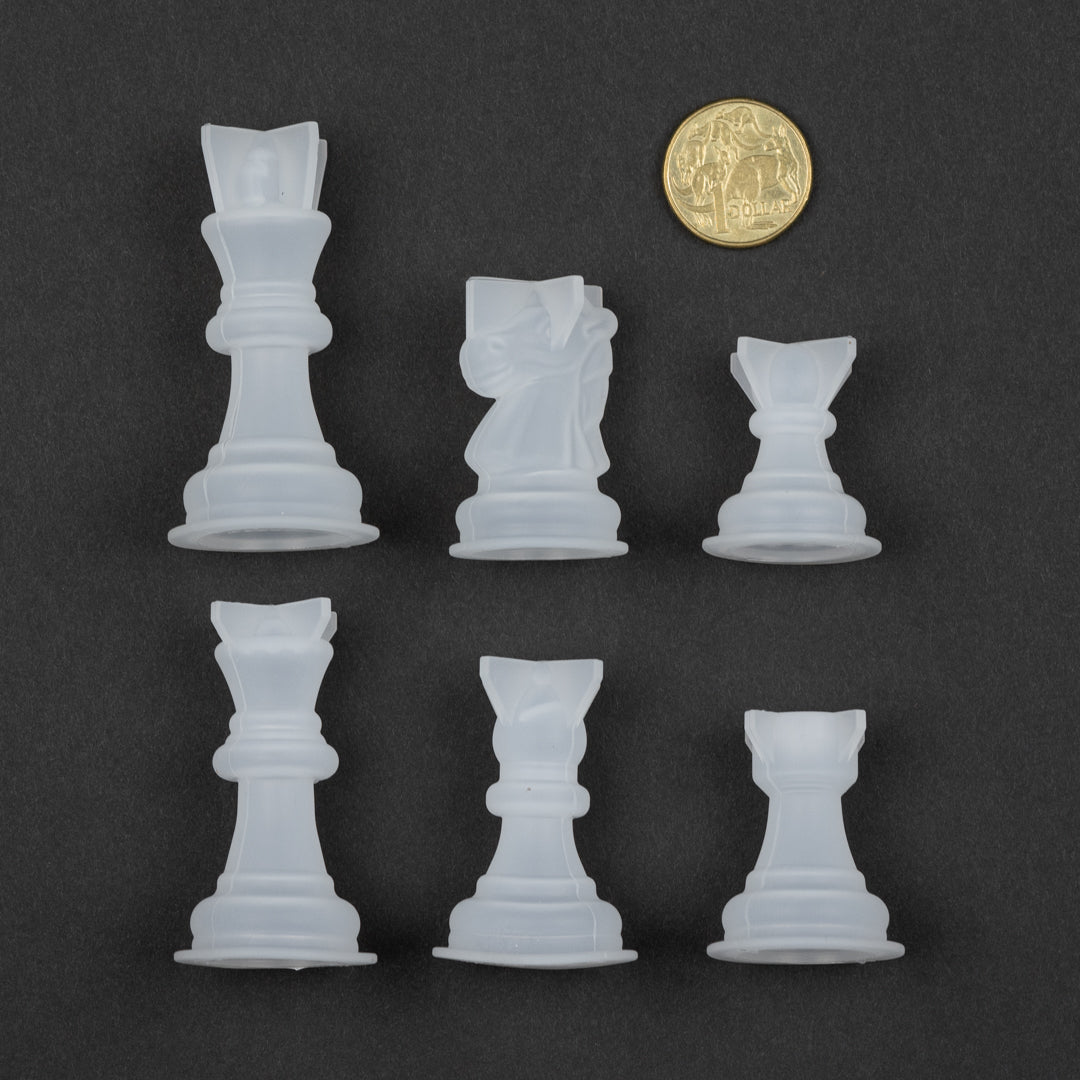 Chess Board & Pieces Silicone Mould Set