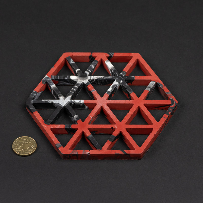 Geometric Hexagon Coaster Silicone Moulds