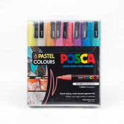 8pk Posca 3m, Pastel Colours