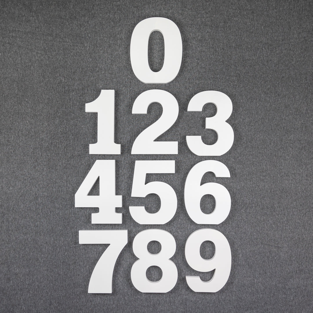 Large Hanging Numbers Large Wooden Numbers