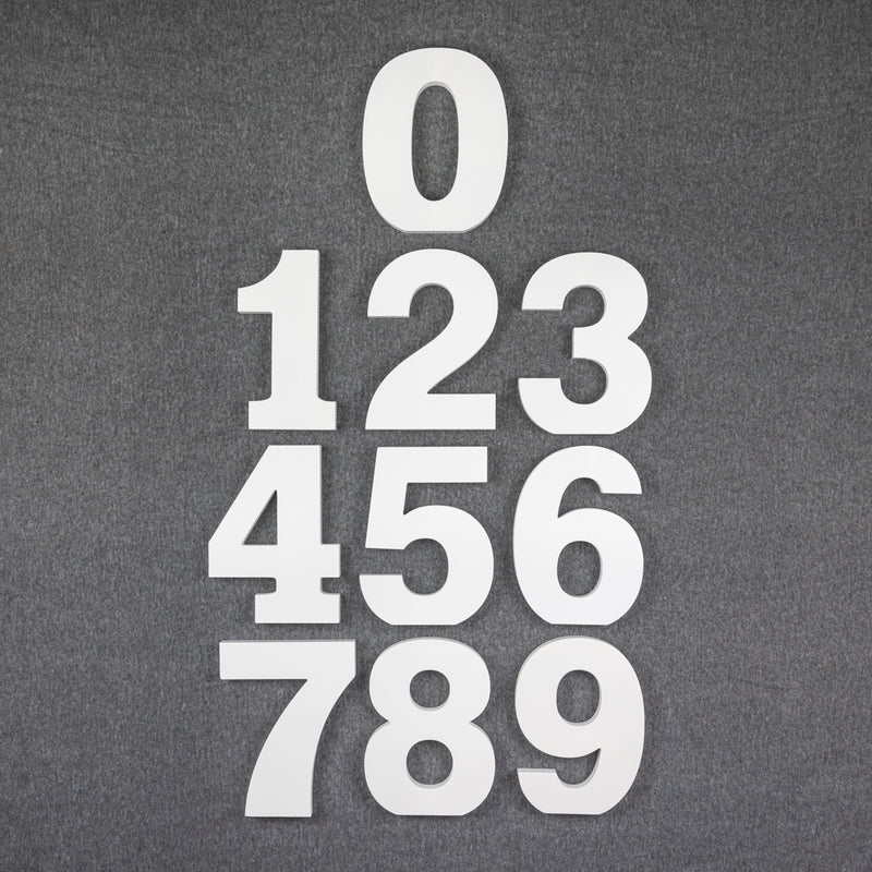 Large Wooden Numbers