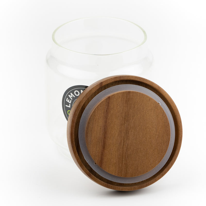Glass Jar with Timber Lid