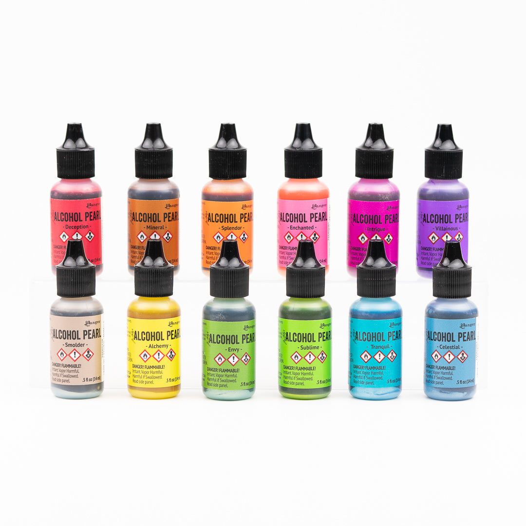 12pk of Tim Holtz Ranger Alcohol Inks