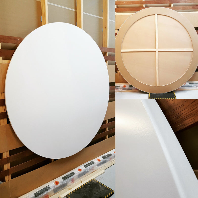Primed Round art boards all sizes