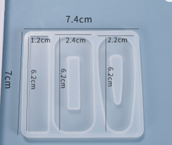 Hair Clip Mould with 3 Shapes