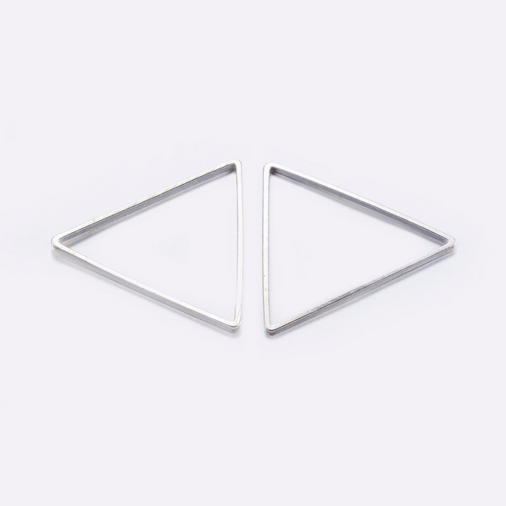 Linking Rings Triangle Silver 6pce