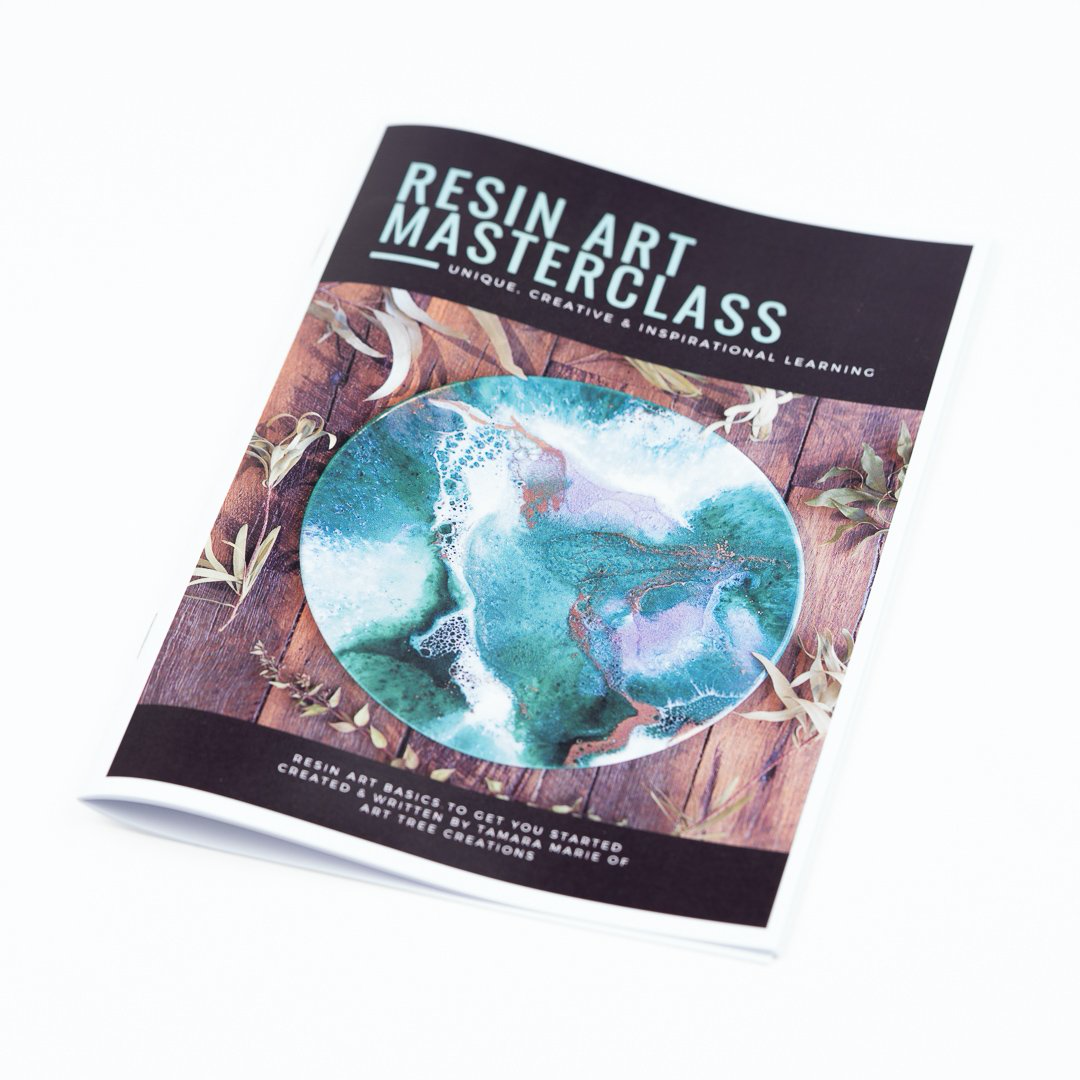 DIY resin art instruction booklet